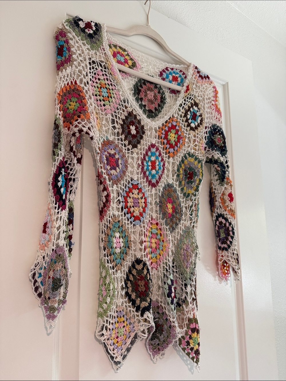 Handmade Vintage Crochet Shirt/Cover up